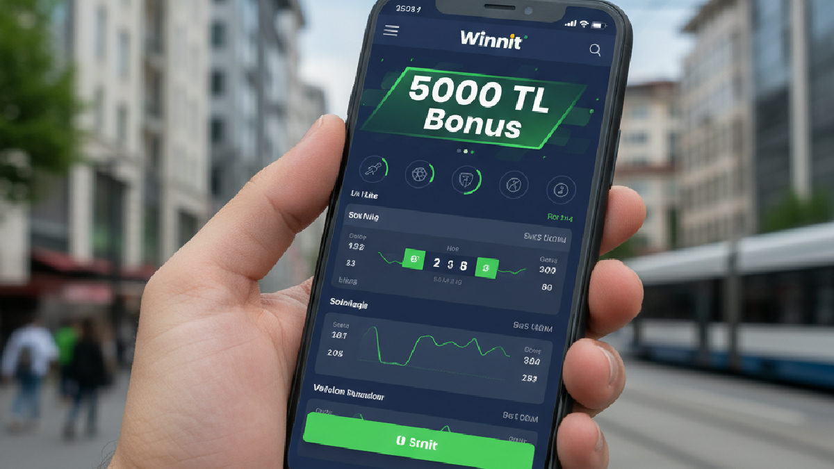 Winnit mobil uygulamasının hızlı ve kullanıcı dostu arayüzü ile bonus bildirimleri.